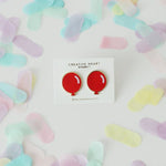 Balloon Earrings BALLOON SHAPED EARRINGS (RED)