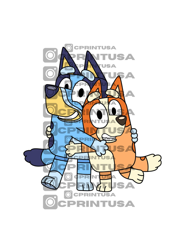 BLUEY AND BINGO CUT OUT