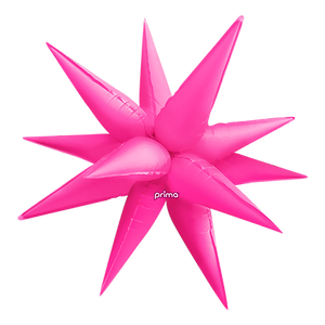 Non-Foil Starburst 3D Balloon -40in. (Choose Color)