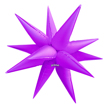 Non-Foil Starburst 3D Balloon -40in. (Choose Color)