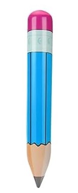 Pencil Shape - Inflatable 28.7 in. (Choose color)