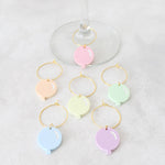 BALLOON WINE CHARM SET (PASTEL COLORS)