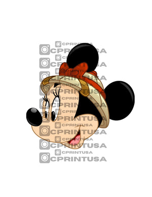 MINNIE SAFARI CUT OUT