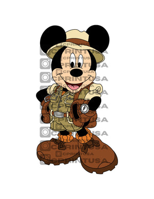 MICKEY SAFARI CUT OUT