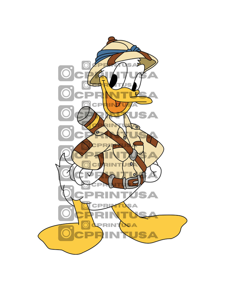 DONALD DUCK SAFARI CUT OUT