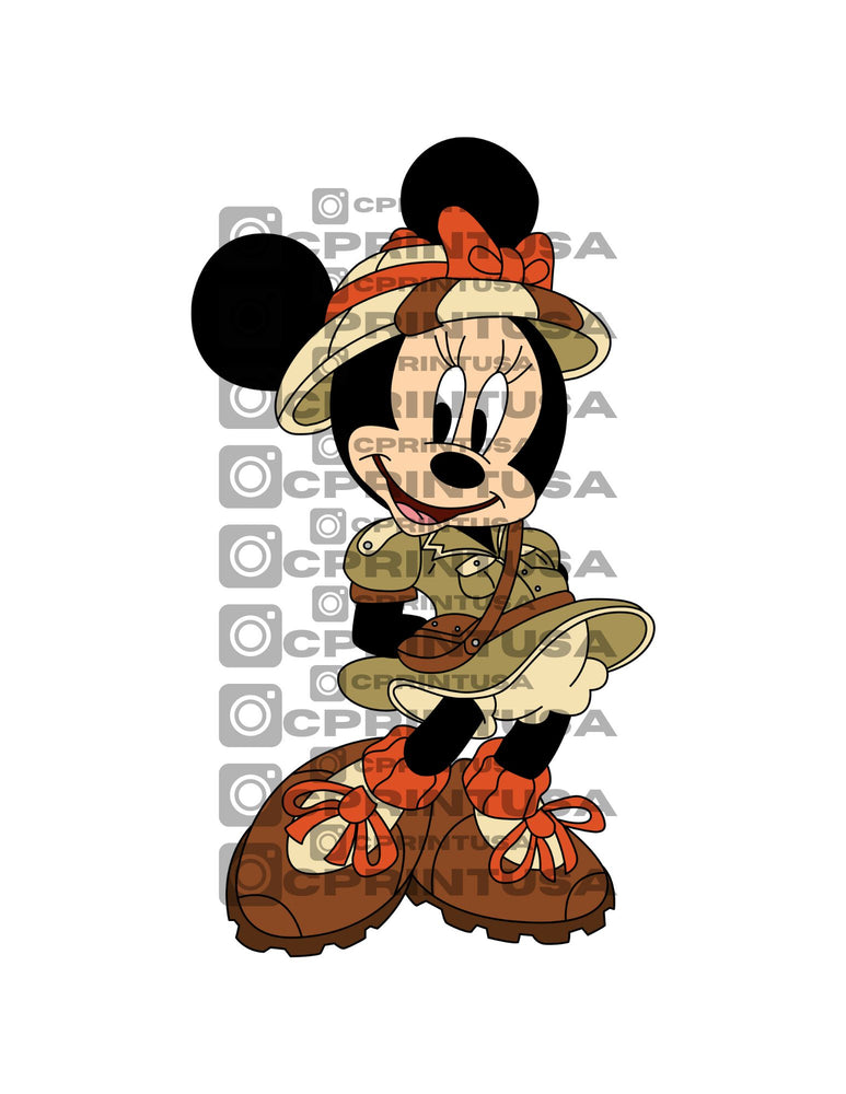 MINNIE SAFARI CUT OUT