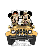 SAFARI JEEP MICKEY AND MINNIE CUT OUT