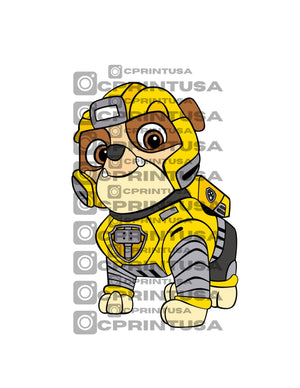 PAW PATROL RUBBLE #4 CUT OUT