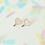 HEART BALLOON EARRINGS (BLUSH)