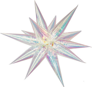 Exploding Stars Iridescent FLAT 40"