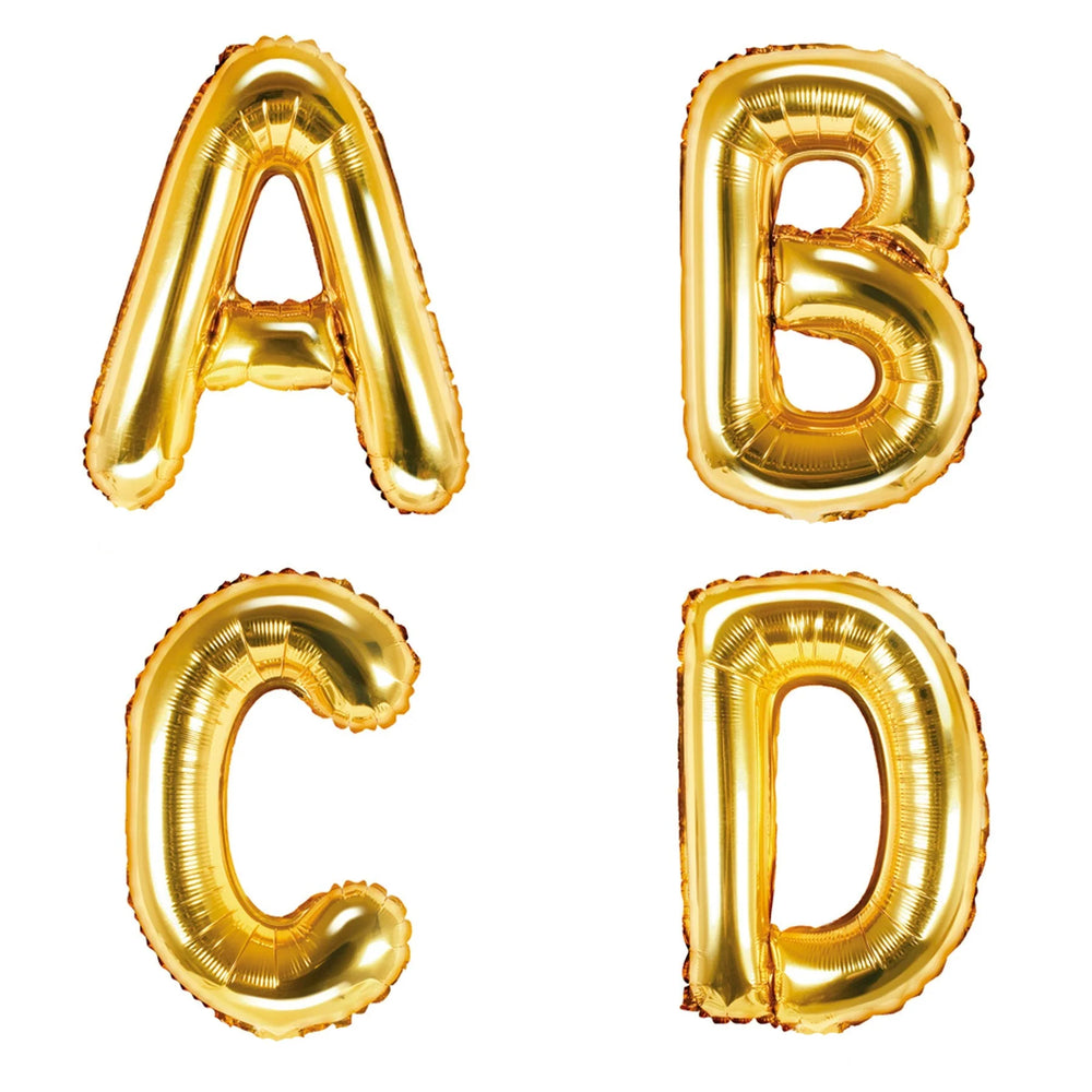 Gold Foil Letters (A to Z) - 14 in. - PartyDeco USA