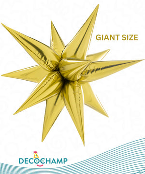 Giant Starburst 3D Deco champ 60"