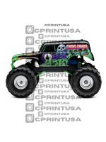 MONSTER JAM GRAVE DIGGER CUT OUT