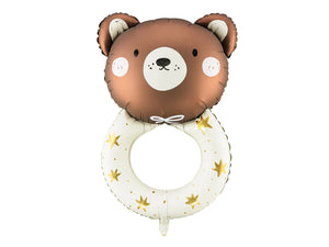 Bear Rattle Foil Balloon 18"