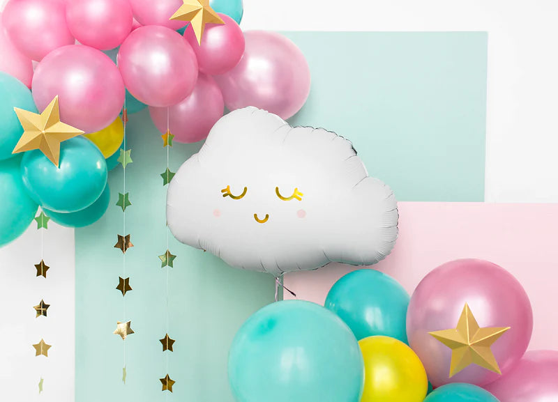 Cloud Smile Foil Balloon 20 in