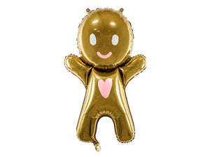 Cute Gingerbread Man Foil Balloon 24in