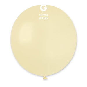 Solid Balloon Butter G150-103 | 25 balloons per package of 19'' each