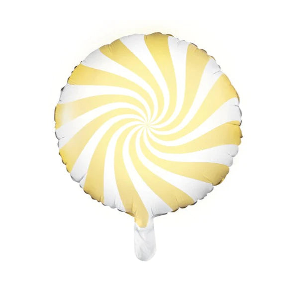 Light Yellow Candy Round Foil Balloon 18 in