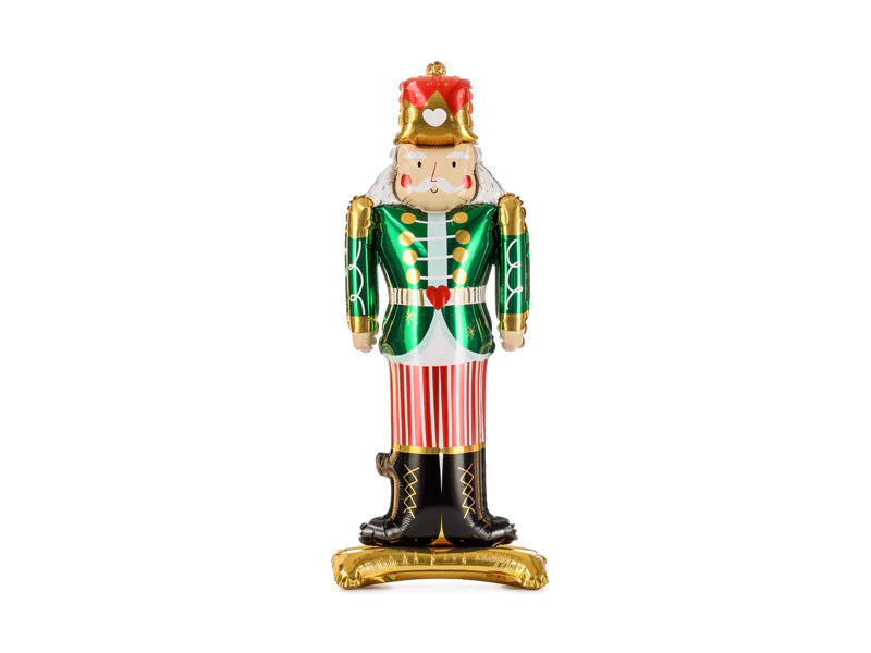 Standing Nutcracker Foil Balloon 34in