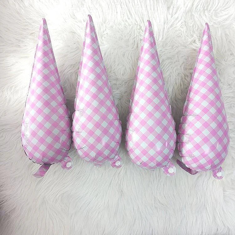 Pink Gingham Starburst - 40 in.