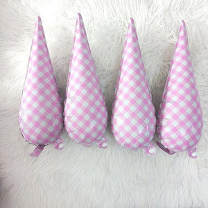 Pink Gingham Starburst - 40 in.