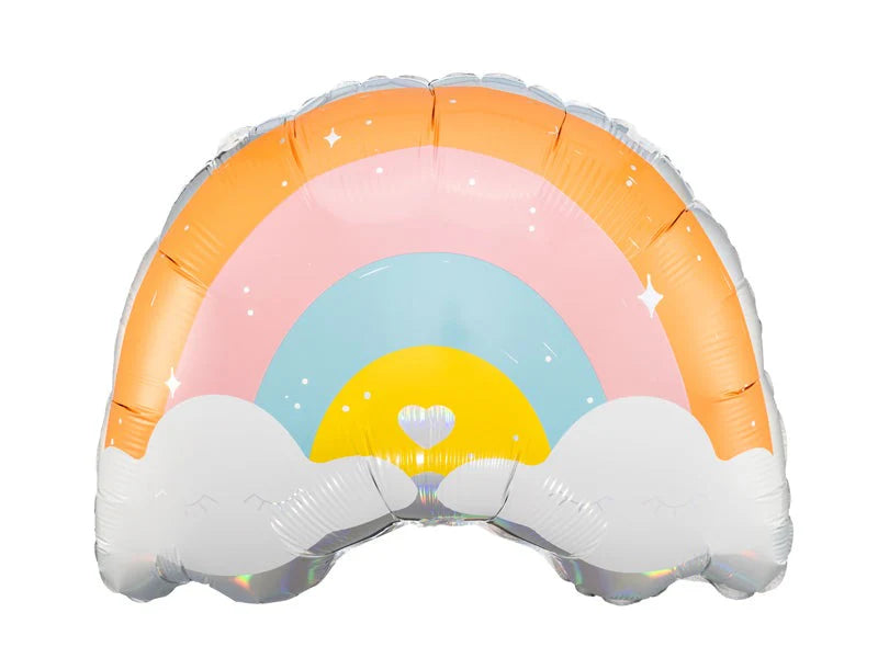 Rainbow Foil Balloon 21 in. - PartyDeco USA