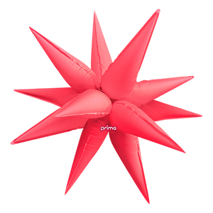 Non-Foil Starburst 3D Balloon -26in. (Choose Color)