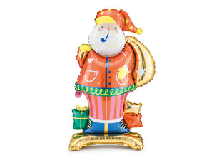 Standing Santa Foil Balloon 34in