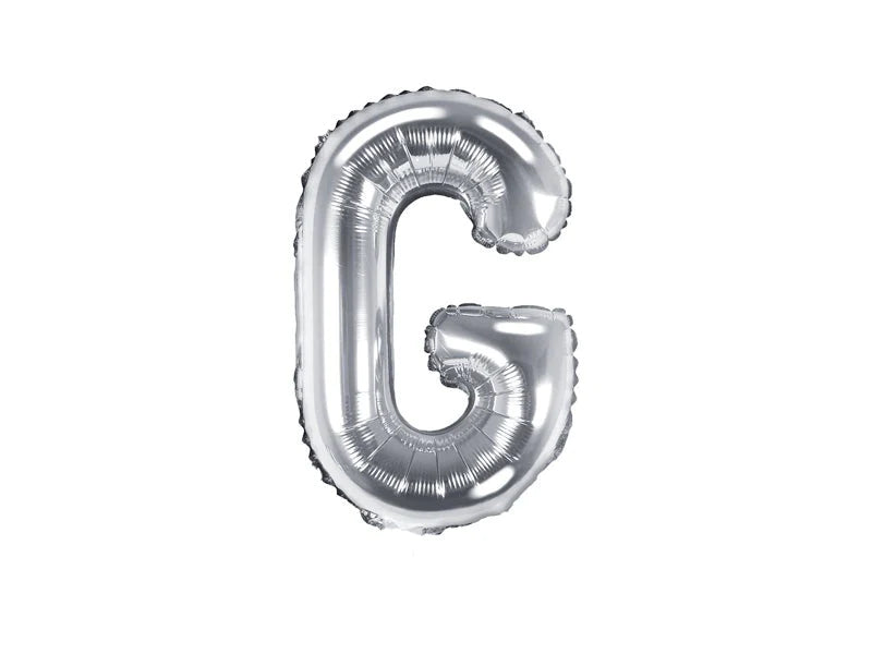 Silver Foil Letters (A to Z) - 14 in. - PartyDeco USA