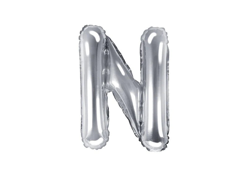 Silver Foil Letters (A to Z) - 14 in. - PartyDeco USA