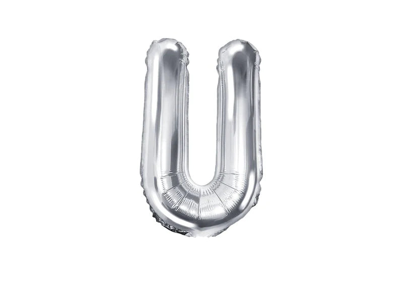 Silver Foil Letters (A to Z) - 14 in. - PartyDeco USA