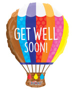 Get Well Hot Air Balloon Shape Gellibean – Single Pack 18"