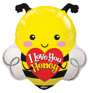 I Love You Honey Bee Foil Balloon 20"