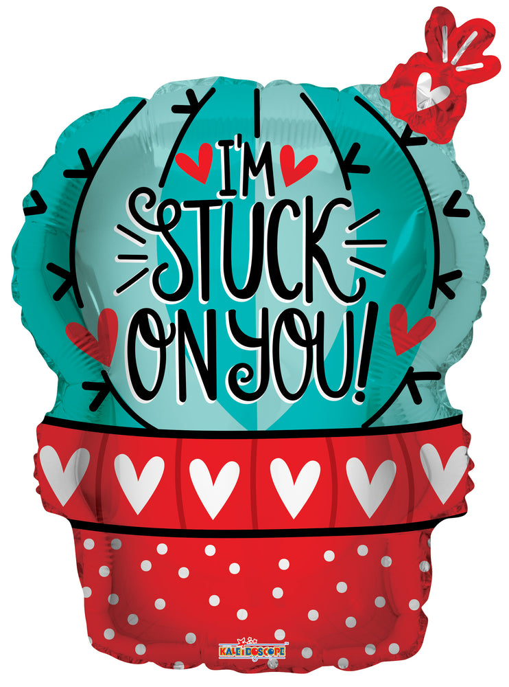 I'm Stuck On You Cactus Love Foil Balloon 18" Single Pack