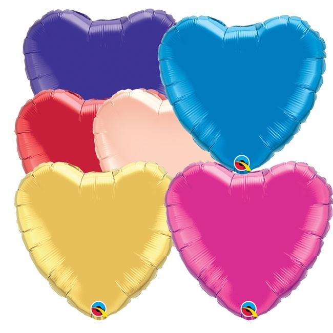 Heart Shaped Foil Balloon 36" in (Choose your color)