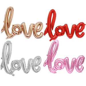 Love Script Foil Balloon - 31" in each (Choose your color)