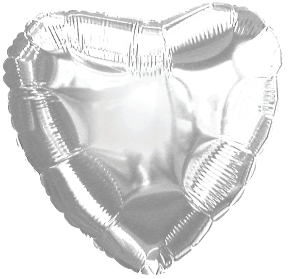 5 Heart Shaped Foil Balloon 4" Package (Choose your color)