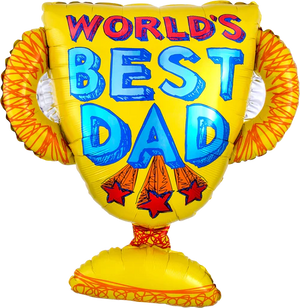 Best Dad Trophy 26" x 27"