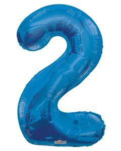 Numbers 0 to 9 Blue Foil Balloon 34" in each. (Choose your number)