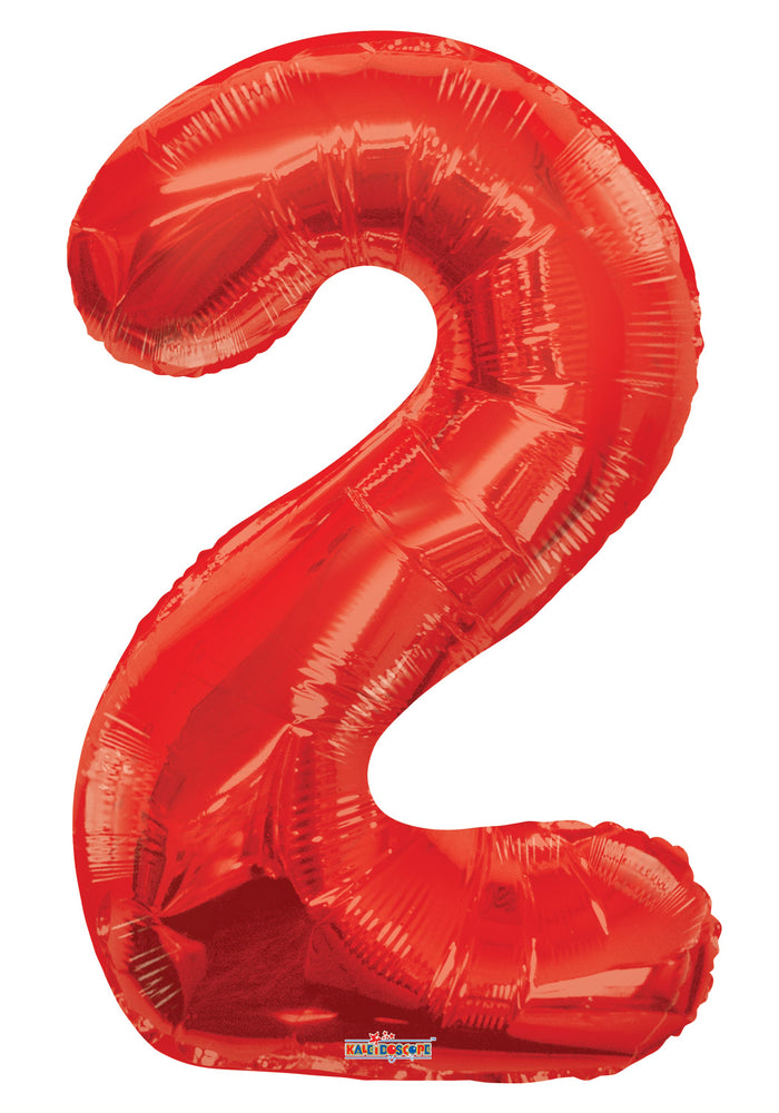 Numbers 0 to 9 Red Foil Balloon 34" in each (Choose your number)