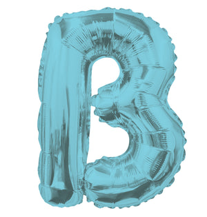 Letters A to Z Blue Foil Balloon - 14" in each. (Choose your letter)