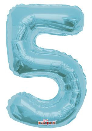 Numbers 0 To 9 Light Blue - 14" in (Choose your Letter)