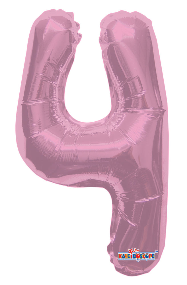 Numbers 0 to 9 Light Pink Foil Balloon 14"in (Chose Your Number)