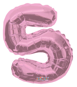 Numbers 0 to 9 Light Pink Foil Balloon 14"in (Chose Your Number)