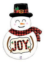 Buffalo Plaid Snowman Flat 39"