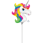 Mini Head Rainbow Unicorn 14"