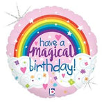 Glitter Magical Rainbow Birthday 18"