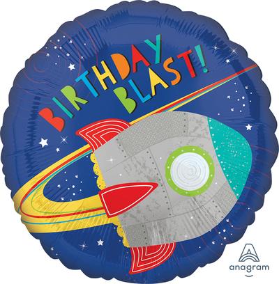 Blast Off Birthday 17"