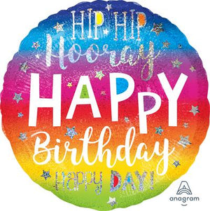 Hip Hip Hooray Birthday 18"