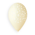 Cheetah Printed Balloon GS110-417 Ivory | 50 balloons per package of 12'' each